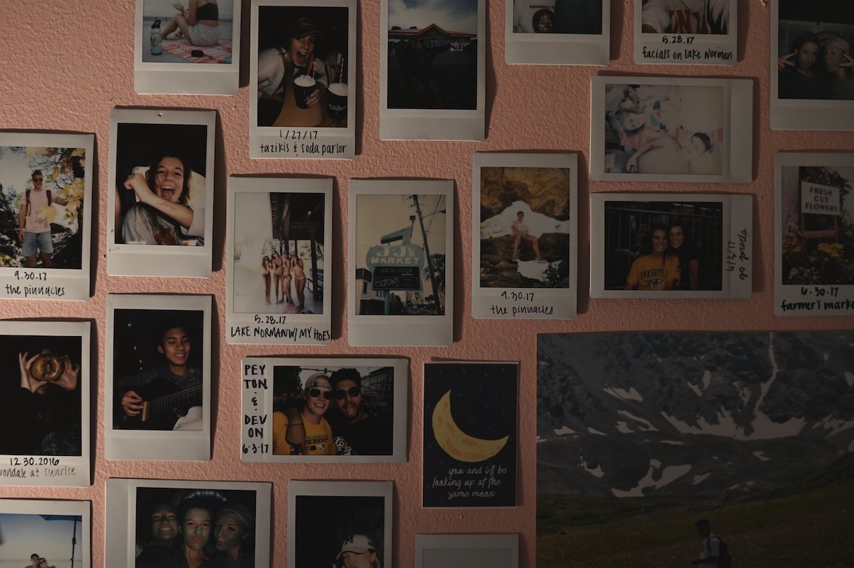 Pandemic Photo Essay: photo wall